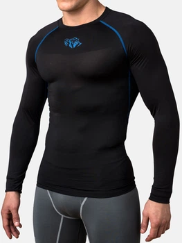 Компрессионная футболка Air Motion Long Sleeve Black Blue L Цвет Синий (501007-118-L)