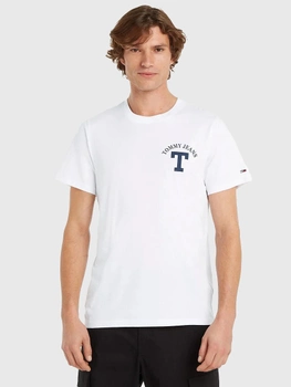 Koszulka męska Tommy Jeans DM16843 M Biała (8720644535639)