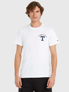 Koszulka męska Tommy Jeans DM16843 L Biała (8720644535936)