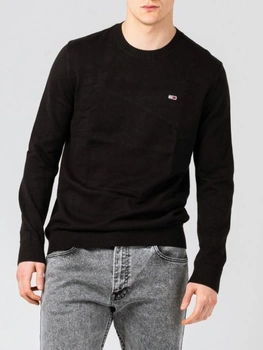 Sweter męski bawełniany Tommy Jeans DM13273 M Czarny (8720116637281)