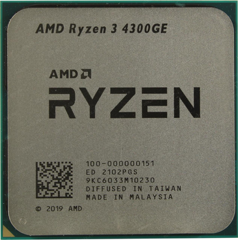 Процессор для ПК AMD Ryzen 3 4300GE (3.5GHz 4MB 35W AM4) (100-100000151MPK)