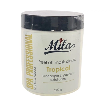 Альгінатна маска Mila Perfect Ананас + Папайя MASK CLASSIC TROPICAL POWDER 200 г 3702261119206