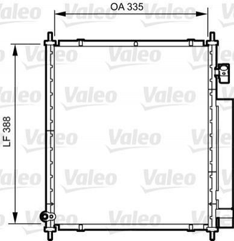 Радіатор кондиціонера Valeo 814241 Honda Jazz 80110SAA003, 80110SAAJ01