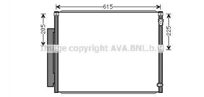 Радиатор кондиционера AVA COOLING TOA5564D Toyota Land Cruiser; Lexus GX 8846160090, 8846160091