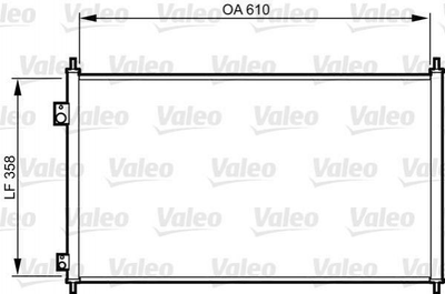 Радіатор кондиціонера Valeo 814243 Honda Civic 80110S5A003, 80110S5AT01