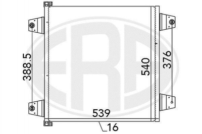 Радіатор кондиціонера ERA 667123