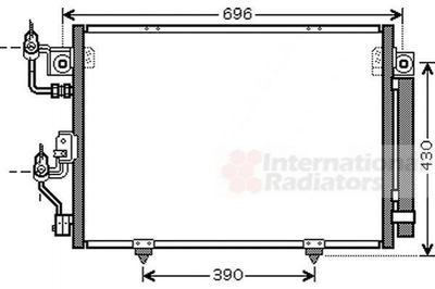 Радіатор кондиціонера Van Wezel 32005191 Mitsubishi Pajero MR513110, MN123332