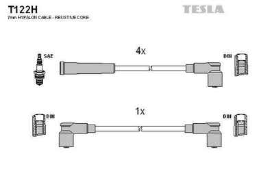 Провід високовольтні TESLA T122H 115093592