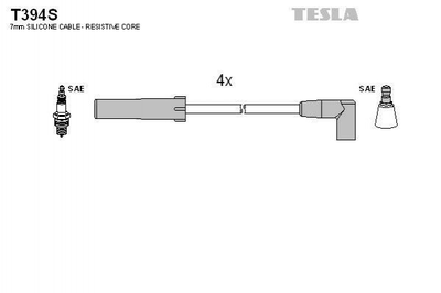 Провід високовольтні TESLA T394S 21214370708010