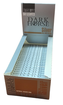 Половина блоку сигаретного паперу Dark Horse Silver 3004