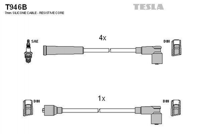 Провід високовольтні TESLA T946B 2245065E25