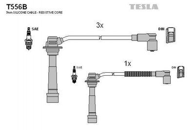 Провід високовольтні TESLA T556B B69F18140, B69F18140