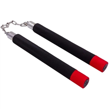 Тренировочные нунчачи с цепью 77457 B2F Black-red