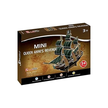 Пазл Cubic Fun 3D Корабль Месть Королевы Анны серия мини (S3031h)