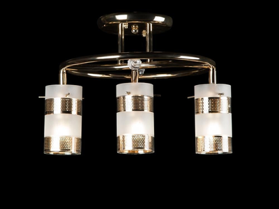 Люстра з плафонами Ray L858/3 (IR005649) Золото