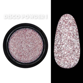 Светоотражающая втирка Красный №1 (пигмент) Disco powder Дизайнер для дизайна ногтей