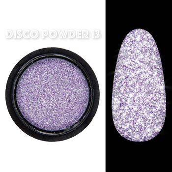 Светоотражающая втирка Фиолетовый №13 (пигмент) Disco powder Дизайнер для дизайна ногтей