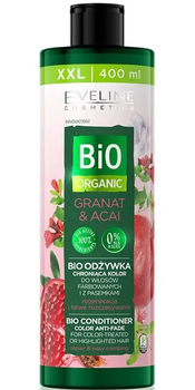 Біо-органічний кондиціонер Eveline Cosmetics Bio Organic для фарбованого волосся Гранат та Асаї 400 мл (5903416029205)