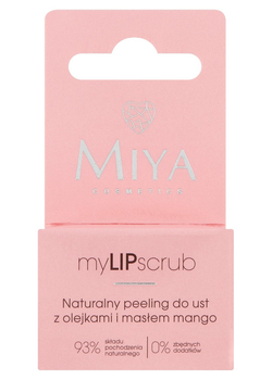 Peeling do ust Miya Cosmetics MyLIPscrub naturalny z olejkami i masłem mango 10 g (5903957256535)