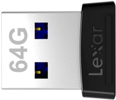 Pendrive Lexar JumpDrive S47 64GB USB 3.1 Czarny (843367116379)