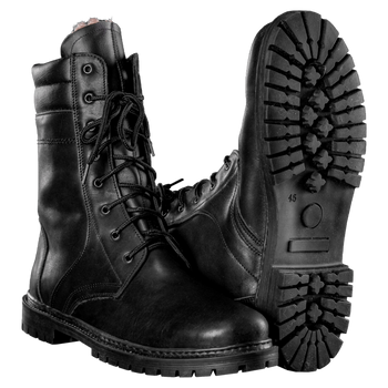 Берцы тактические износостойкие универсальные ботинки для силовых структур LP Натуральный мех Черный 39 (OPT-30401)