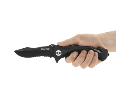 Спасательный Складной Нож Mil-Tec Medical G10 15347000