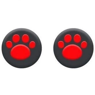 Силиконовые накладки на стики Лапки (Black/Red) для геймпадов Sony DualShock PS4 / DualSense PS5 / Xbox Series|One (2шт.) [408053928]