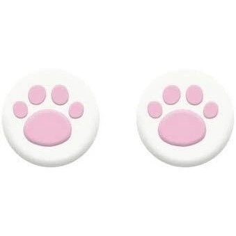 Силиконовые накладки на стики Лапки (White/Pink) для геймпадов Sony DualShock PS4 / DualSense PS5 / Xbox Series|One (2шт.) [408053946]