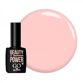 Гель-лак GO Active 058 Beauty is Power телесно-розовая пудра 10 мл (769943225207)
