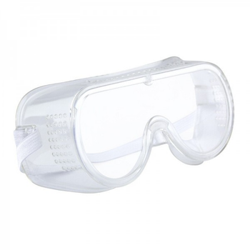 Захисні окуляри з прямою вентиляцією прозорі на гумці (2100994217939)