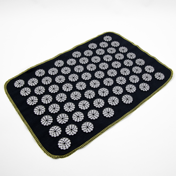Массажный коврик Аппликатор Кузнецова (акупунктурный игольчатый массажер для спины) OSPORT Lite Mini (apl-018) Черно-серый