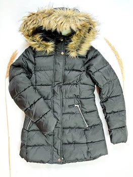 Зимняя куртка H&M 152 см черный артикул Л643