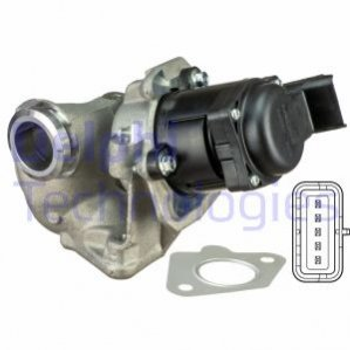 Клапан ЄДР Delphi EG1040112B1 Ford Focus, Fiesta; Peugeot 407, 207, 308, 307, Partner, Expert; Citroen Berlingo, C4, Jumpy, C2, C3, C5; Volvo V50 1338675, 1439414, 1479057