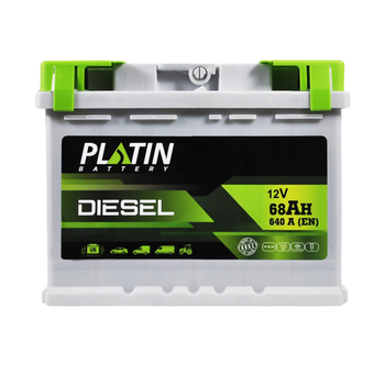 Автомобільний акумулятор PLATIN Silver Diesel 68Ah 640A R+ (правий +) MF L2 PLATIN