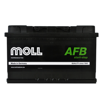 Автомобільний акумулятор MOLL AFB (L4) start/stop 86Ah 820A R+ (правий +) MOLL