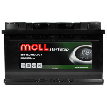 Автомобільний акумулятор MOLL EFB (L4) 80Ah 800A R+ (правий +) MOLL