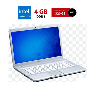 Ноутбук Б-класс Sony Vaio SVF152C29M / 15.6" (1366x768) TN / Intel Pentium 2117U (2 ядра по 1.8 GHz) / 4 GB DDR3 / 320 GB HDD / Intel HD Graphics 2500 / WebCam б/у