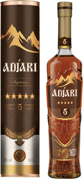 Коньяк Adjari 5* 0.5 л 40% тубус (4820235321529_4823122204219)