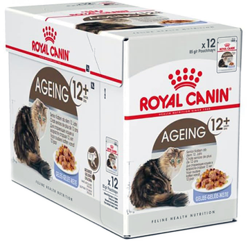Mokra karma dla starszych kotów Royal Canin Ageing 12+ Smak mięsa 12 x 85 g (9003579311813)