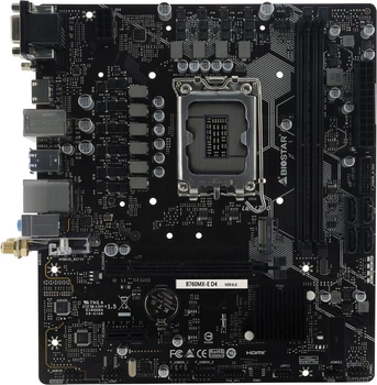 Материнська плата Biostar B760MX-E D4 (s1700, Intel B760, PCI-Ex16) (4712960686854)