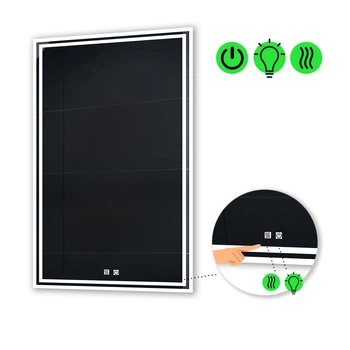 LED-зеркало 60x90см, с двумя сенсорами и подогревом, модель Marita (Marita37)