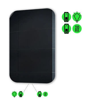 LED-зеркало 60x70см, с подогревом и двумя механическими включателями, модель Ornella (Ornela02)