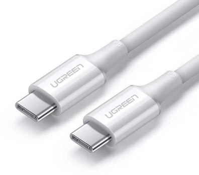 Кабель зарядный Ugreen Type-C 5А 100W QC4.0 1 м White (US300)