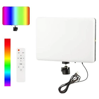 Светодиодная LED панель Camera light PM-26 RGBW питание от USB видео свет с пультом