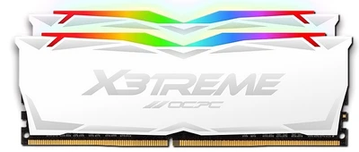 Пам'ять 16Gb x 2 (32Gb Kit) DDR4, 3600 MHz, OCPC X3TREME RGB, White, 18-20-20-40, 1.35V, з радіатором (MMX3A2K32GD436C18W)