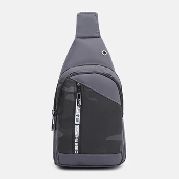 Сумка-слинг мужская Laras C107037gr Серая (ROZ6501002513)