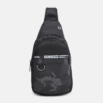 Сумка-слінг чоловіча Laras C107038bl Чорна (ROZ6501002516)