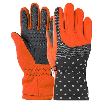 Рукавички гірськолижні дитячі Zelart 1213 розмір L-XL (9-12 років) Orange-Black