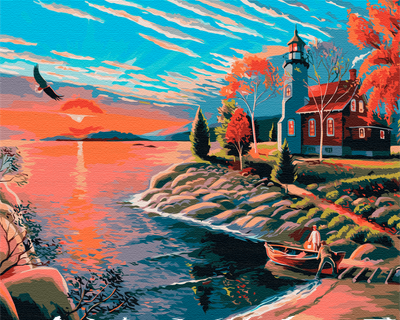 Картина за номерами "Живописний ранок" 40x50 см Brushme (2000002769156)