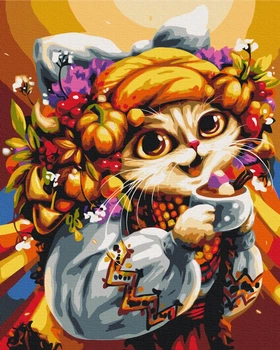 Картина по номерам Brushme Сентябрьская кошка © Марианна Пащук 40x50 BS53823